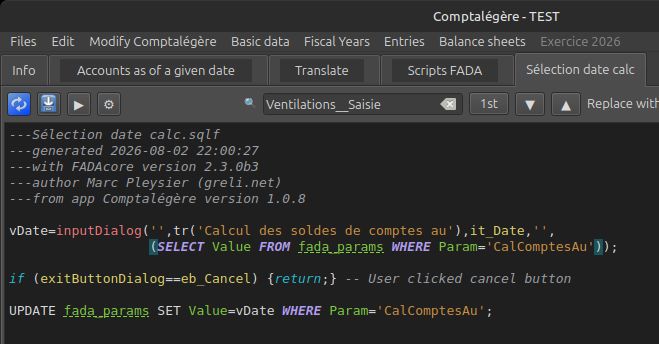Script editor