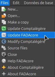 Update menu